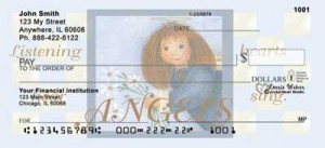 Here is an example of custom Angels Personal Checks