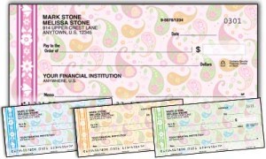 Here is an example of custom Pretty Posies Checks