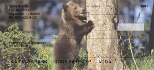Here is an example of custom Grizzly Bear Cubs Personal Checks