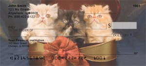 Here is an example of custom Persian Kittens Personal Checks
