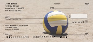 Here is an example of custom Beach Volleyball Personal Checks