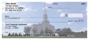 Here is an example of custom St. Louis Temple personal Checks
