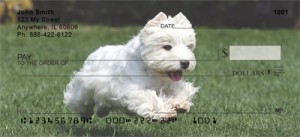Here is an example of custom West Highland White Terrier Checks
