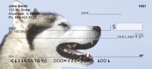 Here is an example of custom Siberian Husky Checks
