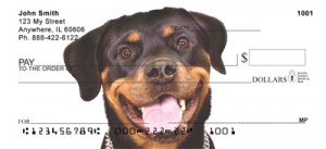 Here is an example of custom Rottweiler Checks