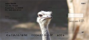 Here is an example of custom Ostriches Checks