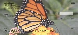Here is an example of custom Monarch Butterflies Personal Checks