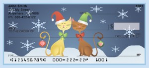 Here is an example of custom Kitty Holiday Harmony Checks 