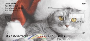 Here is an example of custom Christmas Cats Checks