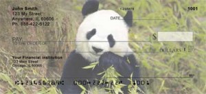 Here is an example of custom Panda Bears Personal Checks