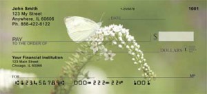 Here is an example of custom Butterflies in Nature Personal Checks