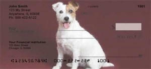 Here is an example of custom Jack Russell Terrier Bank Checks